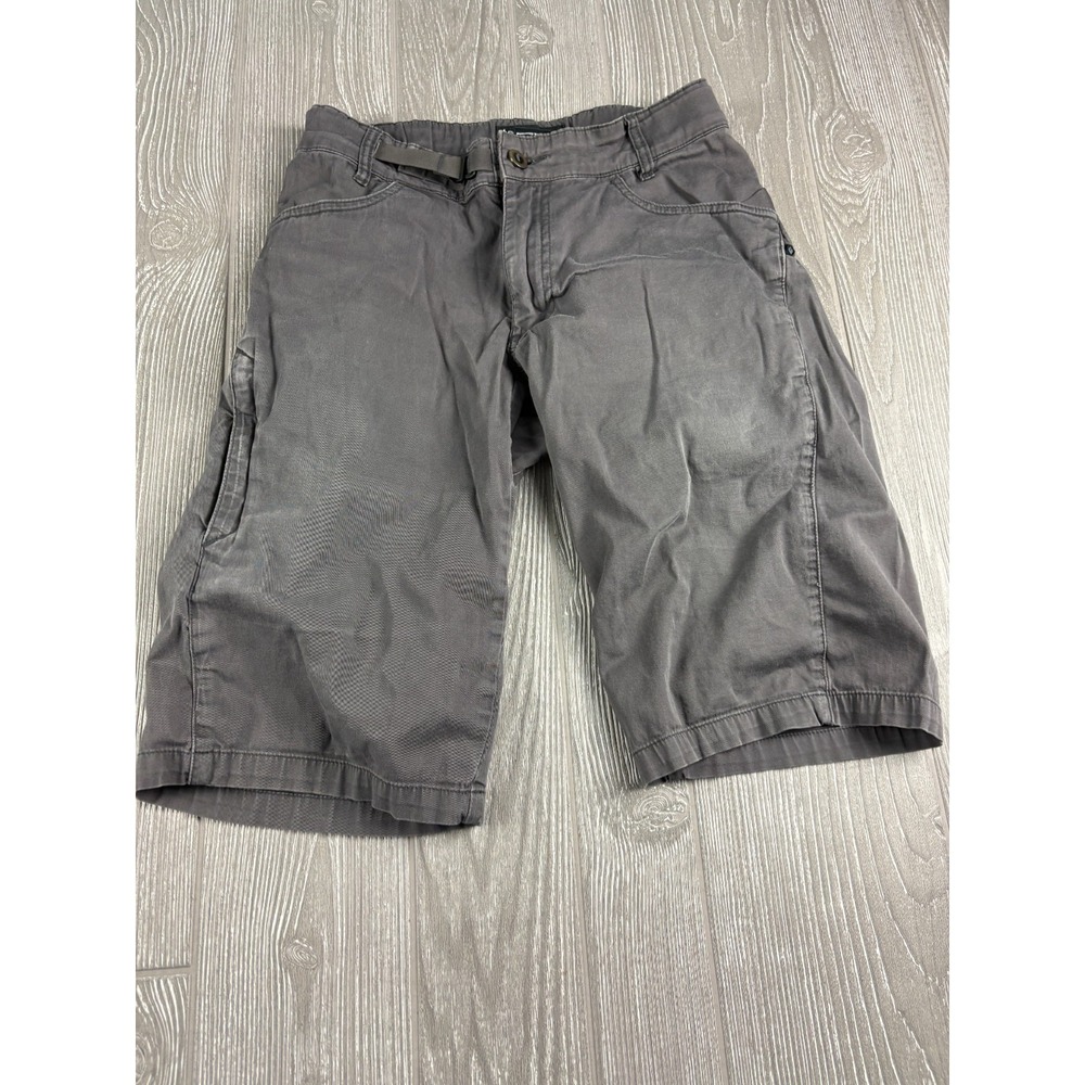 Black Diamond Mens Gray Hiking Shorts Size 28 Cotton Blend Outdoor Casual